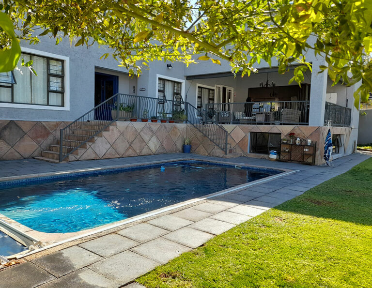 Outdoor pool at the Safari Villa in Windhoek, Namibia